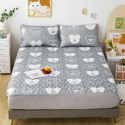 纽缦 2022新款凉感丝乳胶凉席卡通系列床单款 甜蜜米奇