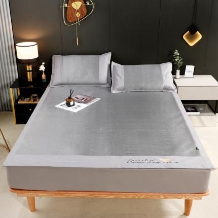 91家纺网 家纺一手货源 找家纺 航途 2023新款水洗冰藤2色 白银