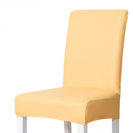 91家纺网 家纺一手货源 找家纺 弹力一体加厚纯色pu椅套 饭店酒店家用连体式椅子套