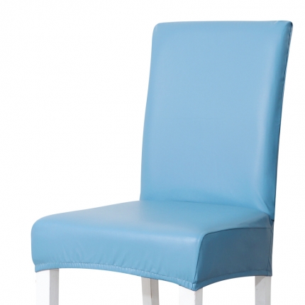 91家纺网 家纺一手货源 找家纺 弹力一体加厚纯色pu椅套 饭店酒店家用连体式椅子套