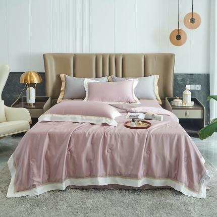 91家纺网 家纺一手货源 找家纺 （总）时亿 2022新款80支天丝刺绣夏被夏凉被直播款-暮