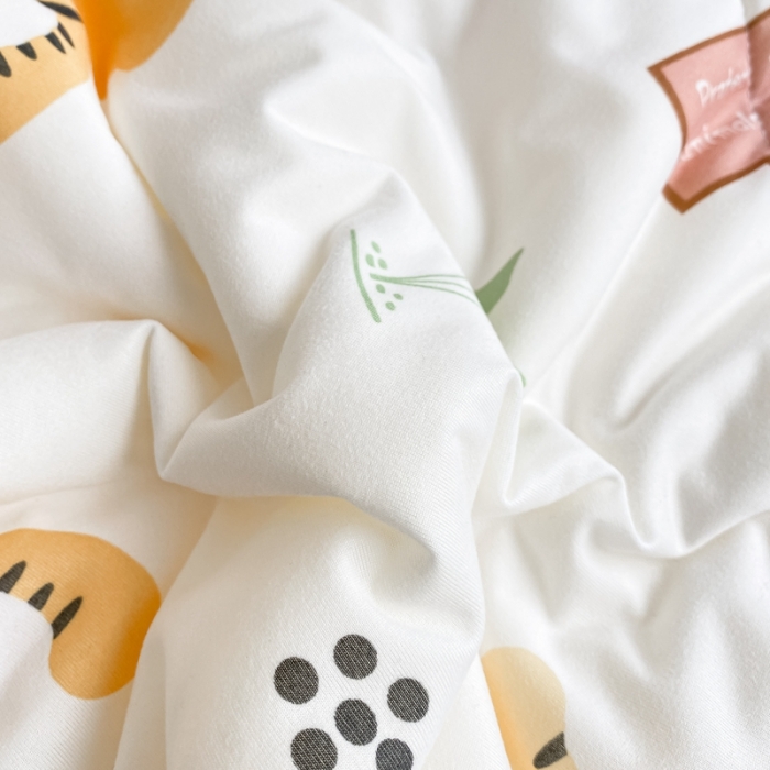 91家纺网 家纺一手货源 找家纺 星期八 2022新款针织棉小老虎夏被 调皮虎