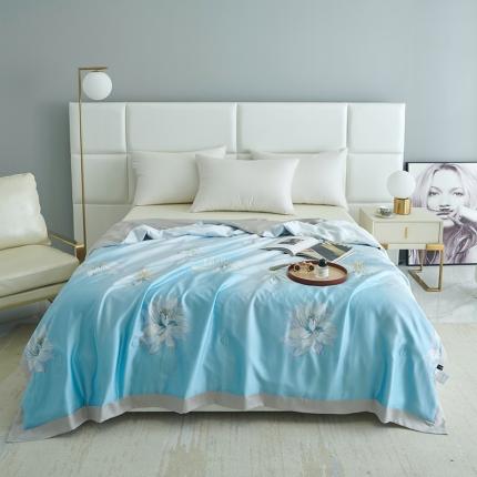 时亿 2022新款80支天丝印花单夏被夏凉被空调被直播款 蒲瑶