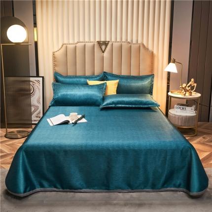 91家纺网 家纺一手货源 找家纺 2025年冰丝席三件套凉席冰丝席空调软席可水席洗床单款凉席