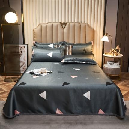 91家纺网 家纺一手货源 找家纺 2025年冰丝席三件套凉席冰丝席空调软席可水席洗床单款凉席