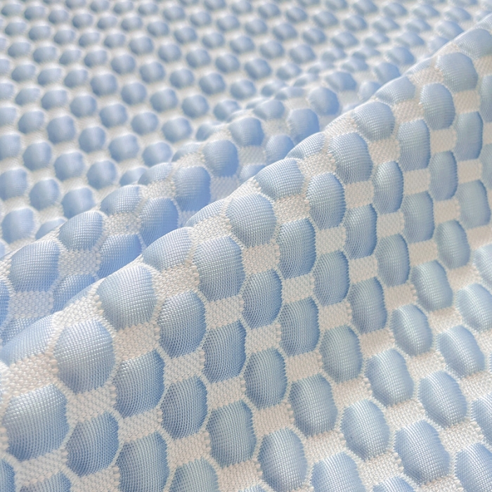 91家纺网 家纺一手货源 找家纺 眠帛家居  2022春夏爆款冰豆豆凉席床裙款 公主蓝