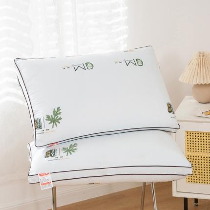 91家纺网 家纺一手货源 找家纺 其乐枕芯 2023新款艾草护颈枕48*74cm 水蓝