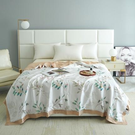 91家纺网 家纺一手货源 找家纺 时亿 2022新款80支天丝印花单夏被夏凉被空调被直播款 瑶妹