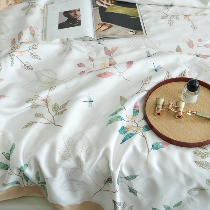 91家纺网 家纺一手货源 找家纺 时亿 2022新款80支天丝印花单夏被夏凉被空调被直播款 瑶妹