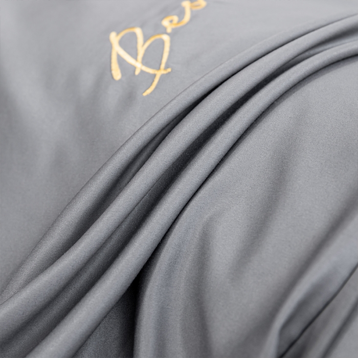 91家纺网 家纺一手货源 找家纺 眠帛家居  2022新款水洗天丝四件套元气熊系列 元气熊-灰