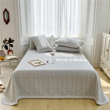 91家纺网 家纺一手货源 找家纺 （总）孑寐 2025新款日式纯棉全棉手工老粗布凉席三件套