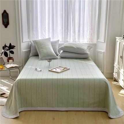 91家纺网 家纺一手货源 找家纺 （总）孑寐 2025新款日式纯棉全棉手工老粗布凉席三件套