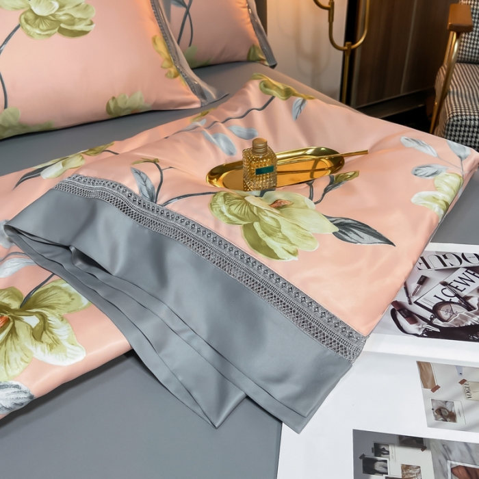 91家纺网 家纺一手货源 找家纺 (总) 2022新款 镂空水洗天丝夏被四件套