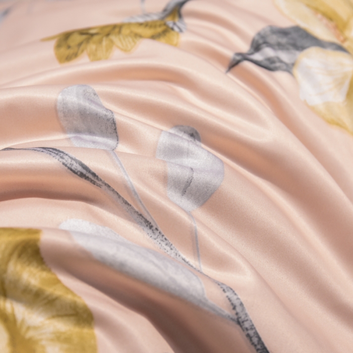 91家纺网 家纺一手货源 找家纺 2022新款 镂空水洗天丝夏被四件套 国色天香