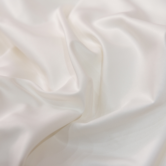 91家纺网 家纺一手货源 找家纺 艾米家居 2025新款韩版水洗真丝四件套-淡雅-奶白