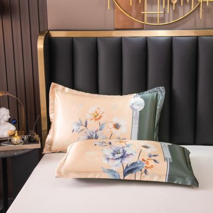 91家纺网 家纺一手货源 找家纺 (总) 新款大版冰丝枕套一对装