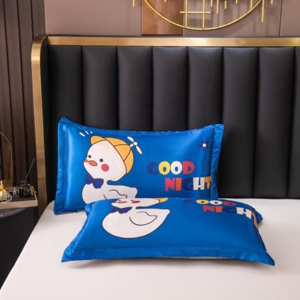 91家纺网 家纺一手货源 找家纺 (总) 新款大版冰丝枕套一对装