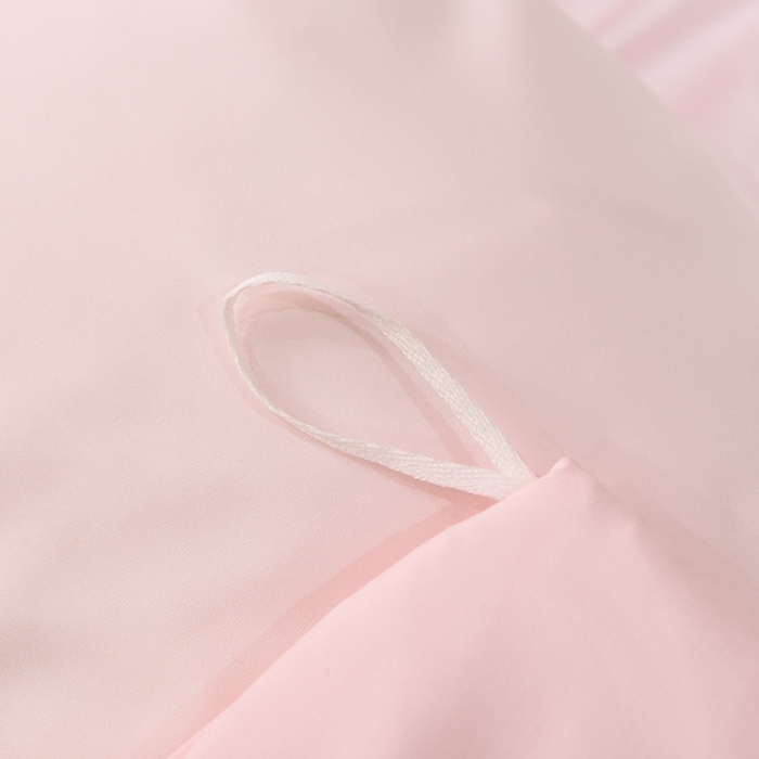 91家纺网 家纺一手货源 找家纺 艾米家居 2025新款韩版水洗真丝四件套-淡雅-蜜桃粉