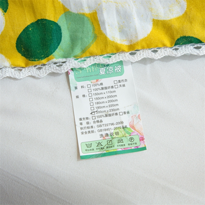 91家纺网 家纺一手货源 找家纺 畅销被业 2022水洗棉印花被夏被 春意