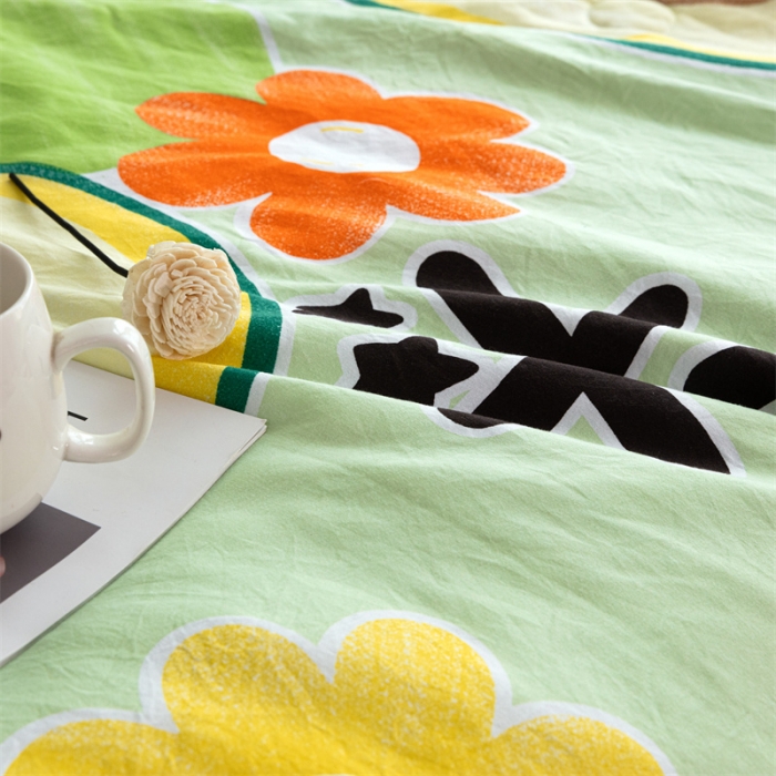 91家纺网 家纺一手货源 找家纺 畅销被业 2022水洗棉印花被夏被 大牛油果