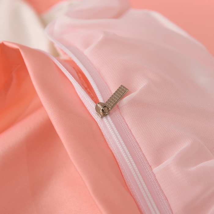 91家纺网 家纺一手货源 找家纺 艾米家居 2025新款韩版水洗真丝四件套-淡雅-玉色