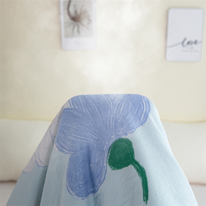 91家纺网 家纺一手货源 找家纺 畅销被业 2022水洗棉印花被夏被 色彩缤纷