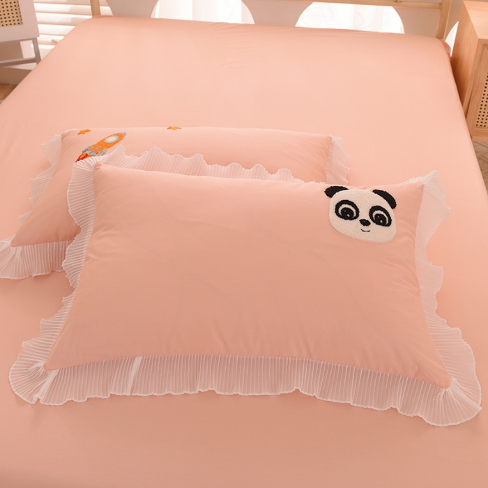 91家纺网 家纺一手货源 找家纺 绒世界 2022新款全棉纯棉绣花四件套 星际宝贝-仙玉