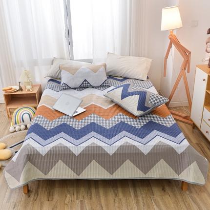 91家纺网 家纺一手货源 找家纺 茉夕家纺 2022新款单面纯棉床盖 复古空间