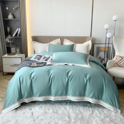 91家纺网 家纺一手货源 找家纺 淼铭 秋冬新品澳棉工艺四件套-缪思 缪思-松石绿