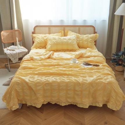 91家纺网 家纺一手货源 找家纺 (总)ab家纺 2023新款水洗棉泡泡纱夏被四件套夏凉被