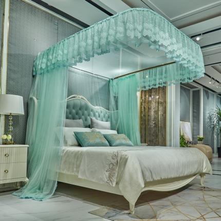 91家纺网 家纺一手货源 找家纺 夏彩 2022新款88536导轨蚊帐 88536水绿