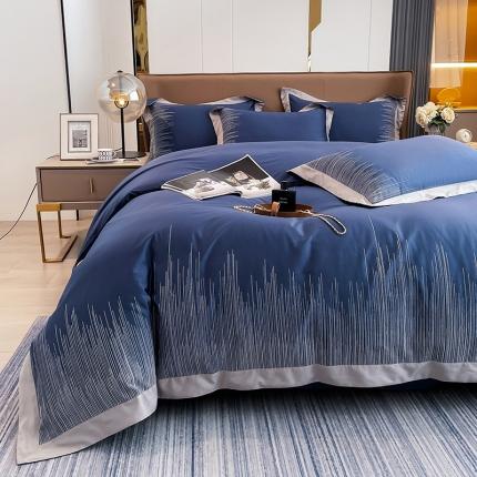 91家纺网 家纺一手货源 找家纺 （总） 长绒棉CR工艺轻奢刺绣全棉纯棉四件套