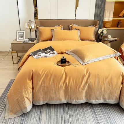 91家纺网 家纺一手货源 找家纺 （总） 长绒棉CR工艺轻奢刺绣全棉纯棉四件套