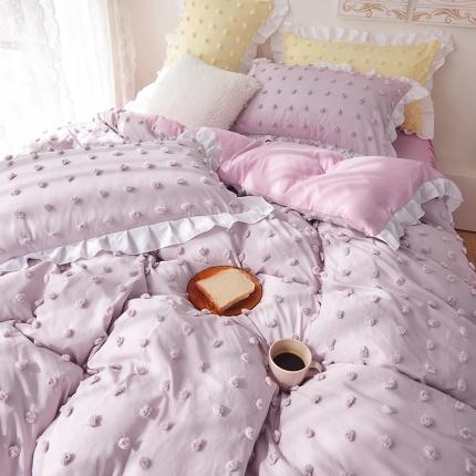 91家纺网 家纺一手货源 找家纺 （总）2023春夏爆款韩版立体剪花ins风工艺款四件套