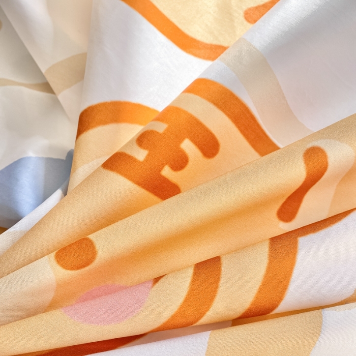 91家纺网 家纺一手货源 找家纺 星期八 2022新款二次元水洗棉四件套 小老虎