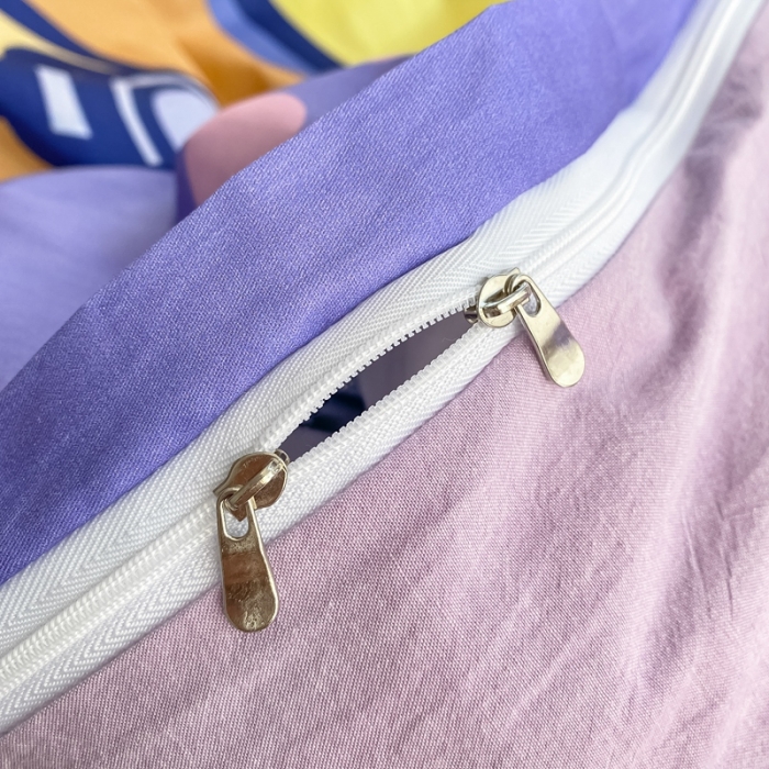 91家纺网 家纺一手货源 找家纺 星期八 2022新款二次元水洗棉四件套 小熊