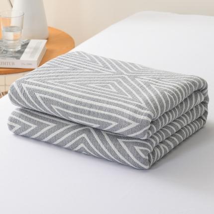 91家纺网 家纺一手货源 找家纺 雯雨 2022新款无印风纱布毛巾被夏被直播 三角兰