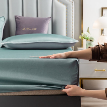 91家纺网 家纺一手货源 找家纺 总-潮邦 可水洗床笠款冰丝凉席1.21.51.8米席子三件套