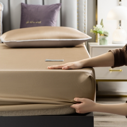 91家纺网 家纺一手货源 找家纺 总-潮邦 可水洗床笠款冰丝凉席1.21.51.8米席子三件套