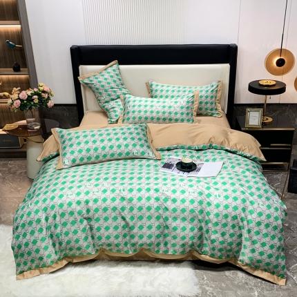 91家纺网 家纺一手货源 找家纺 仟网汇 2022新款轻奢60s水洗真丝水洗天丝四件套 莫斯利驰