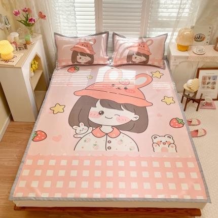 91家纺网 家纺一手货源 找家纺 (总) 柒月家居2022大版碳光冰丝凉席