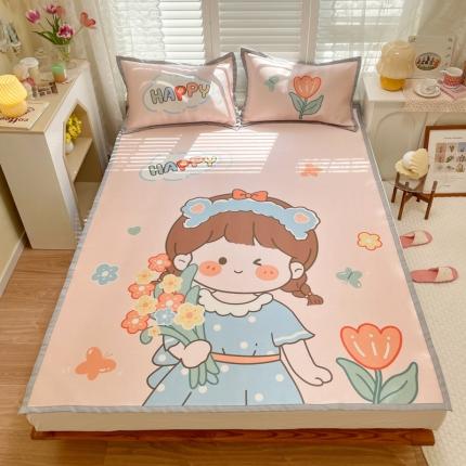 91家纺网 家纺一手货源 找家纺 (总) 柒月家居2022大版碳光冰丝凉席