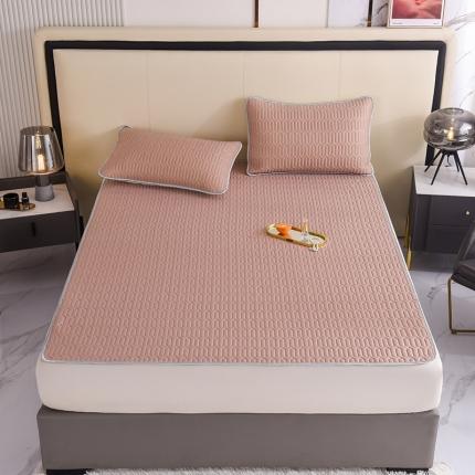 91家纺网 家纺一手货源 找家纺 （总）寐居 2022新款纯色凉感丝乳胶凉席三件套