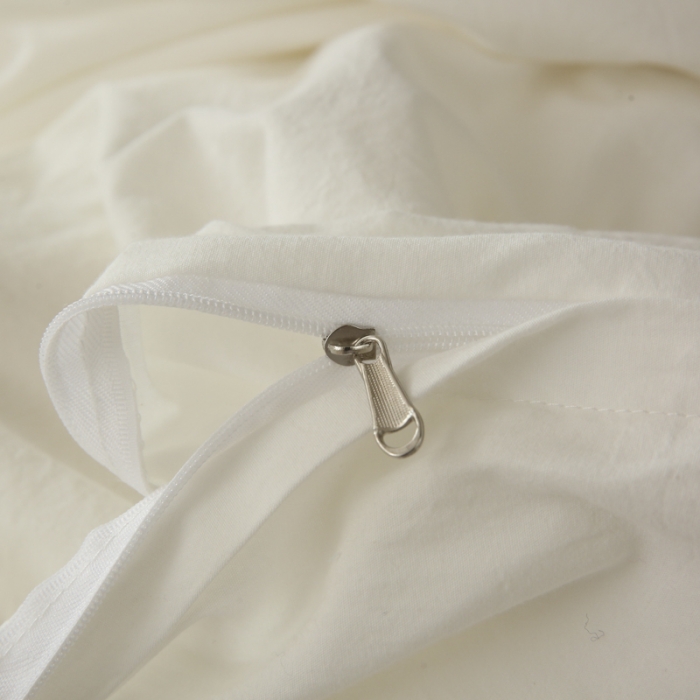 91家纺网 家纺一手货源 找家纺 玛奇朵2022新款全棉立体提花泡泡纱四件套-艾丽系列艾丽-白