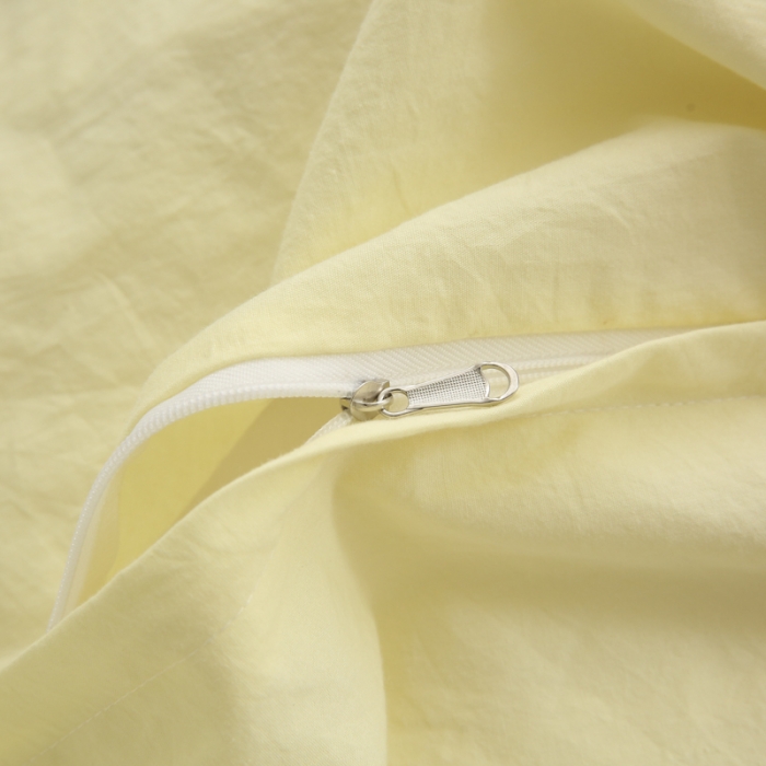 91家纺网 家纺一手货源 找家纺 玛奇朵2022新款全棉立体提花泡泡纱四件套-艾丽系列艾丽-黄