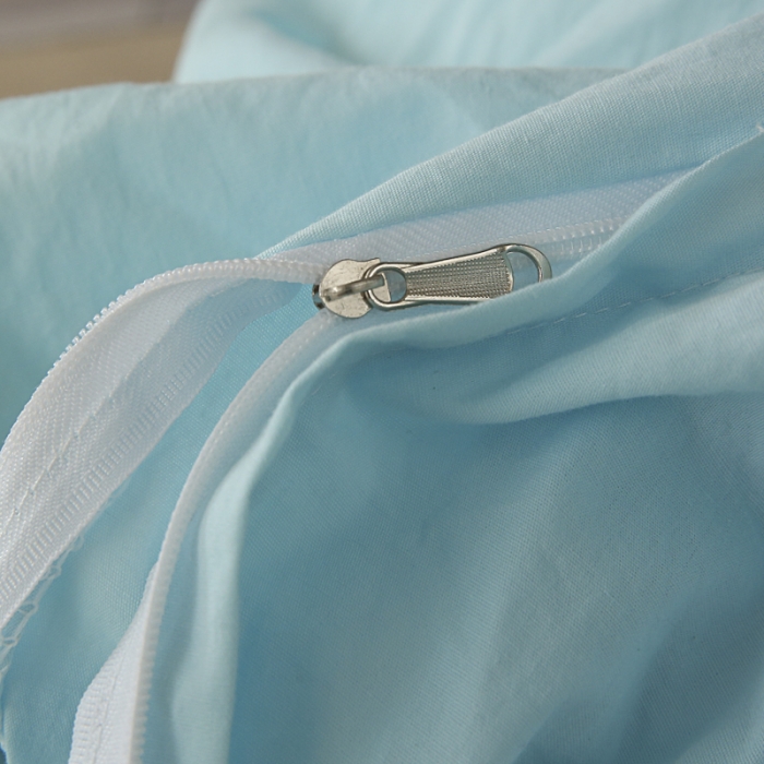 91家纺网 家纺一手货源 找家纺 玛奇朵2022新款全棉立体提花泡泡纱四件套-艾丽系列艾丽-蓝