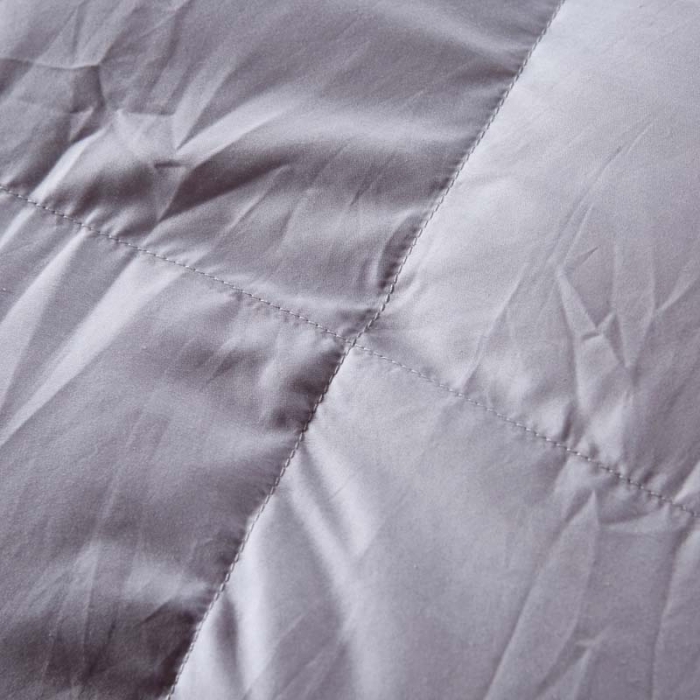 91家纺网 家纺一手货源 找家纺 羽仙子 2023爆款80s柔赛丝90白鹅绒被羽绒被春秋被冬被 银灰