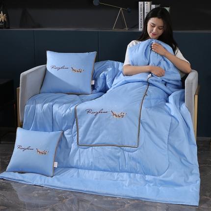 91家纺网 家纺一手货源 找家纺 (总)照世家纺2022新款全棉羽毛款多功能抱枕被