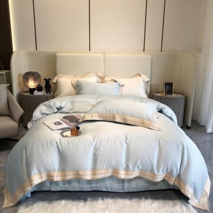 91家纺网 家纺一手货源 找家纺 馨蕊 2022新款80S兰精天丝-曼哈顿 北卡蓝