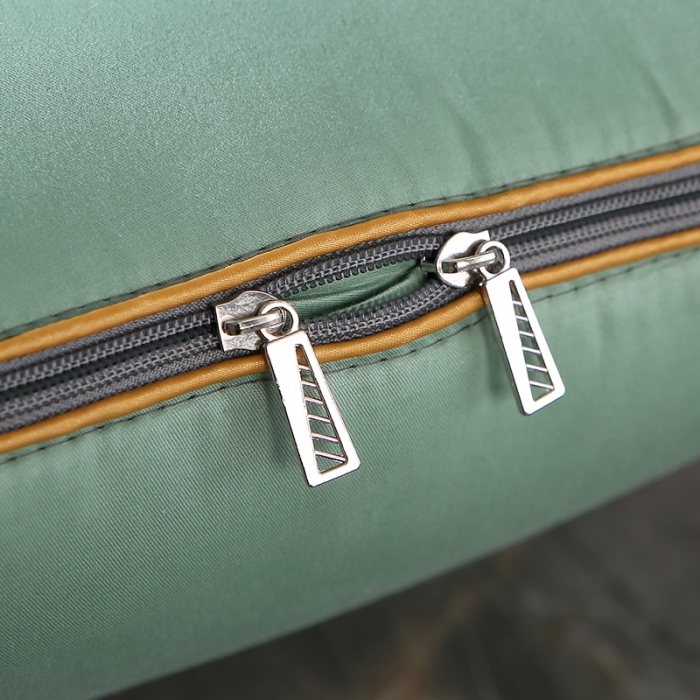 91家纺网 家纺一手货源 找家纺 照世家纺2022新款全棉羽毛款多功能抱枕被 绿色